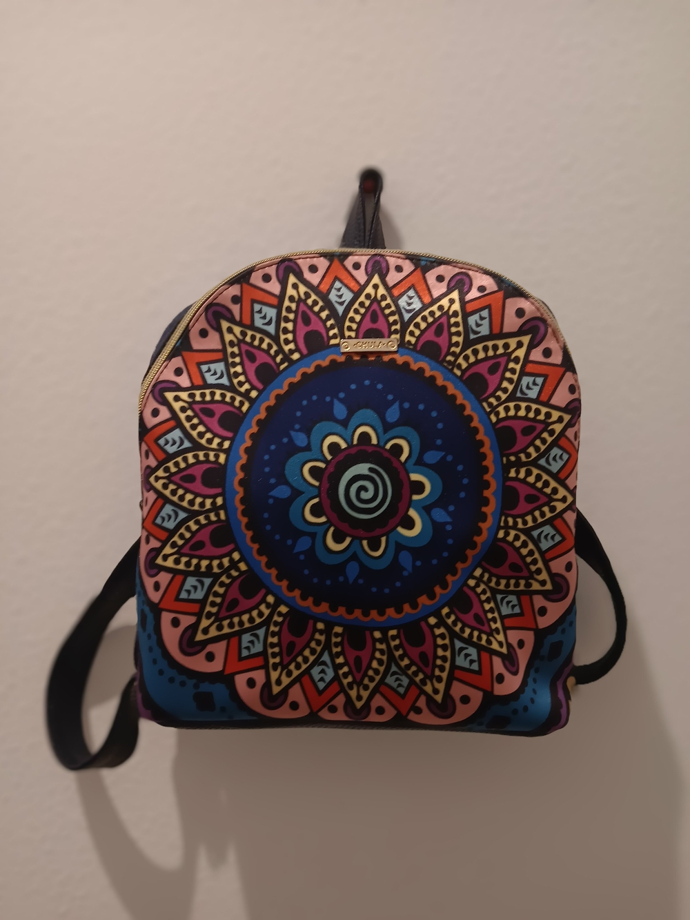 & Other Stories Vibrant Mandala Mini Backpack - Blue, Pink, Yellow